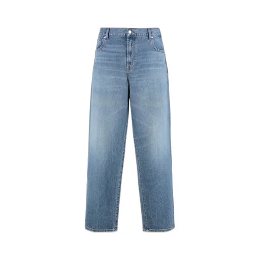 7 For All Mankind Mid-Rise Straight-Leg Jeans