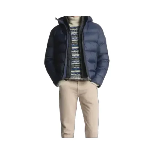 Fay Quilted Down Hooded Jacket