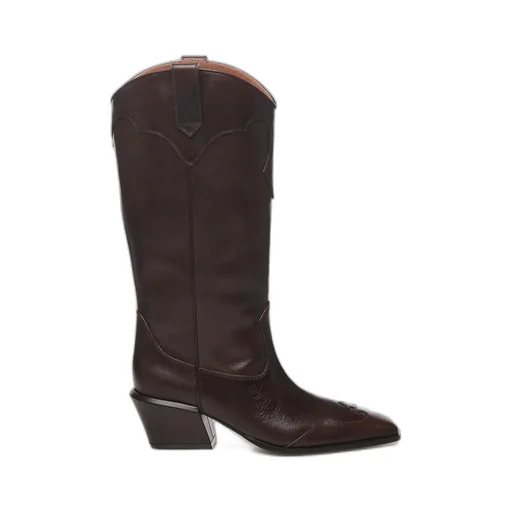 Paris Texas Ebony Square-Toe Boots