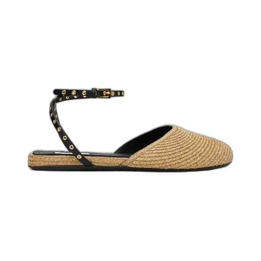 Paper Straw Ballet Flats