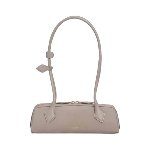 Le Teckel Small Bi-Material Bag In Leather