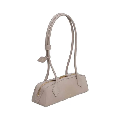 Le Teckel Small Bi-Material Bag In Leather
