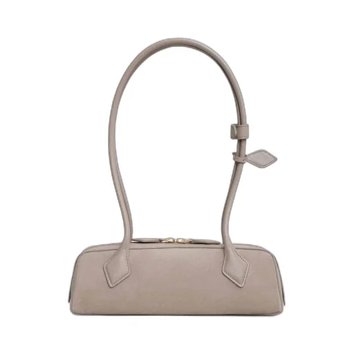 Le Teckel Small Bi-Material Bag In Leather