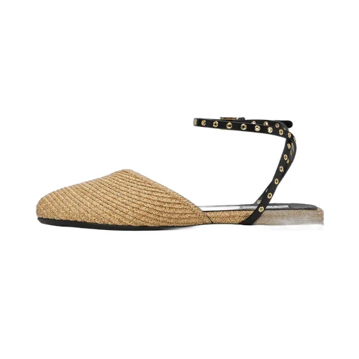 Paper Straw Ballet Flats