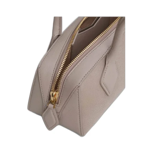 Le Teckel Small Bi-Material Bag In Leather