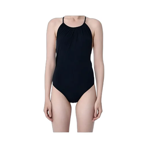 Drawstring-Neck Swimsuit