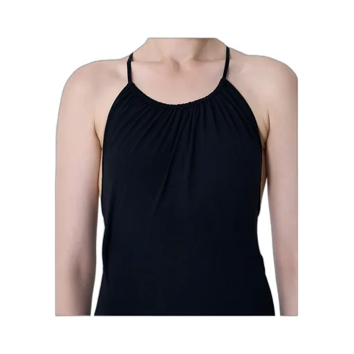 Drawstring-Neck Swimsuit