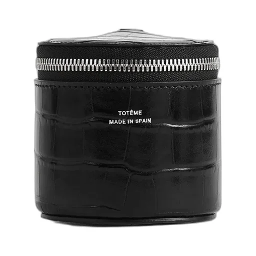 Crocodile-Embossed Jewelry Box
