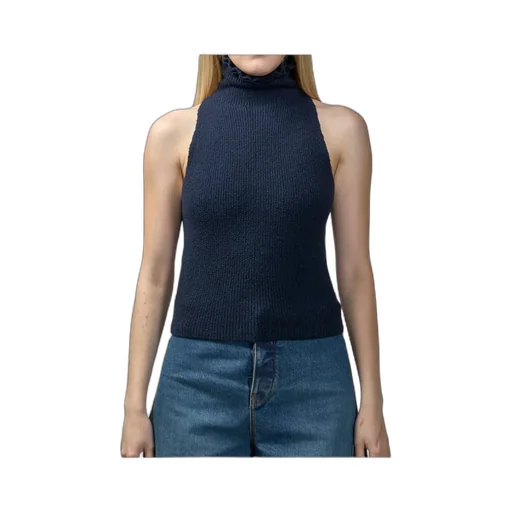 AlaÏA Halter Tweed Knitted Top