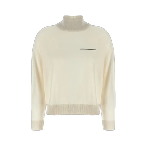 Peserico Lurex Detailed Turtleneck Sweater