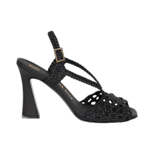 Etro Braided Ankle-Strap Heeled Sandals