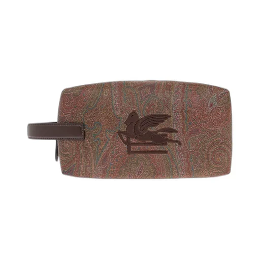 Embroidered-Logo Wash Bag