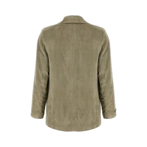Peserico Single-Breasted Ribbed Velvet Blazer