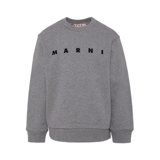 Marni Kids Logo-Printed Crewneck Sweatshirt