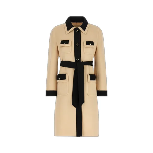 Valentino Garavani Buttoned Belted Coat