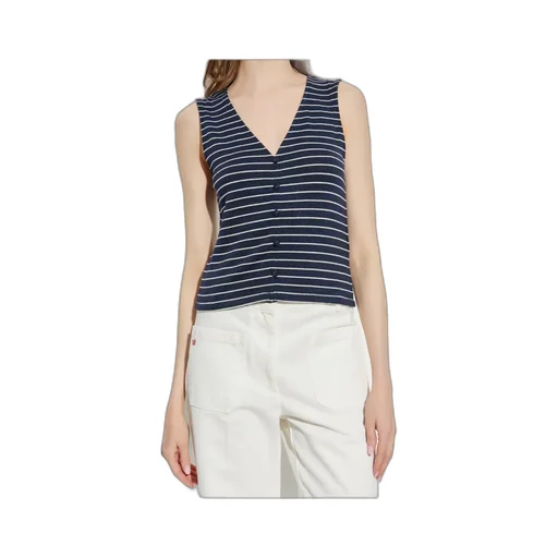 Striped Button-Up Top