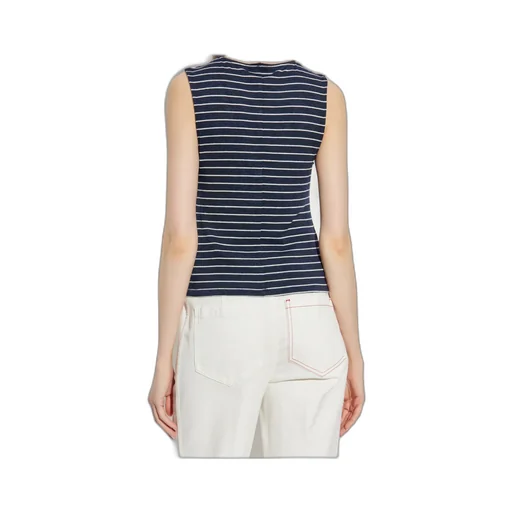 Striped Button-Up Top