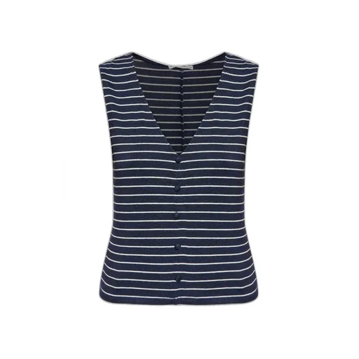 Striped Button-Up Top