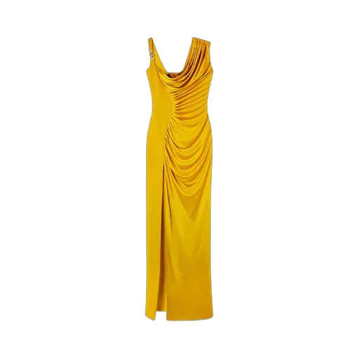 Versace Medusa '95 Draped Satin Gown
