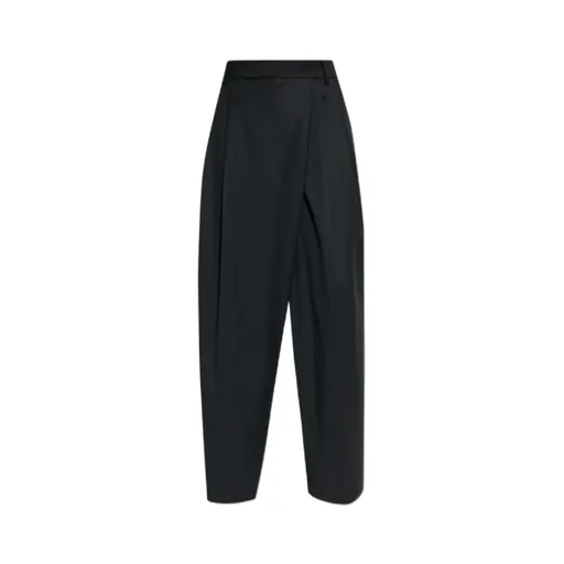 Black Cross-Over Trousers