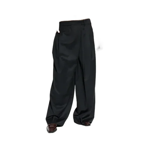 Black Cross-Over Trousers