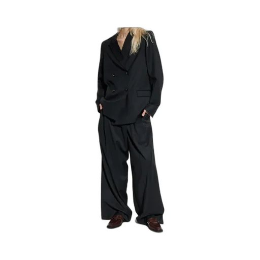 Black Cross-Over Trousers