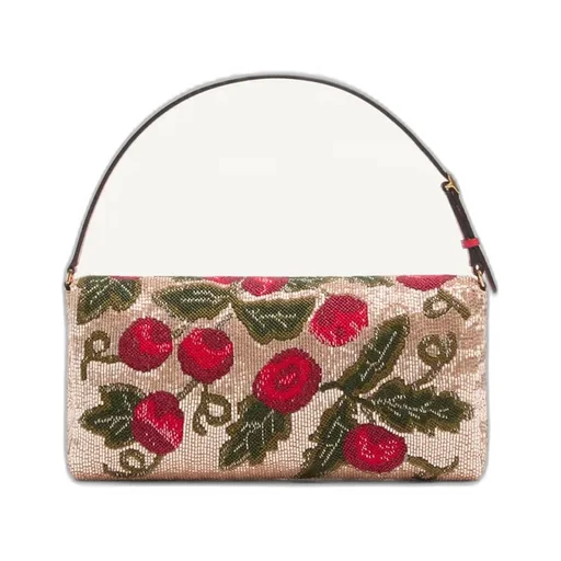 Valentino Garavani Devain Embroidered Small Shoulder Bag