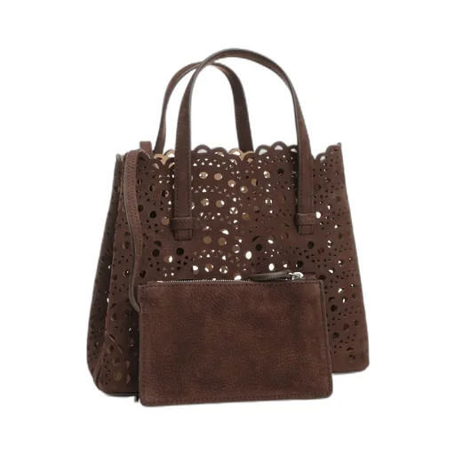 AlaÏA Mina 20 Cut-Out Top Handle Bag