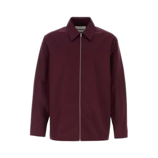 Zip-Front Poplin Shirt