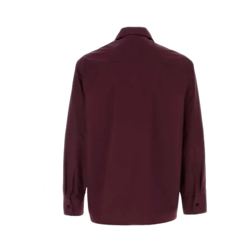 Zip-Front Poplin Shirt