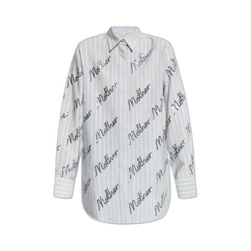 Stella Mccartney Sequin Embellished Striped Shirt