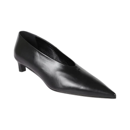 Pointed-Toe Leather Pumps
