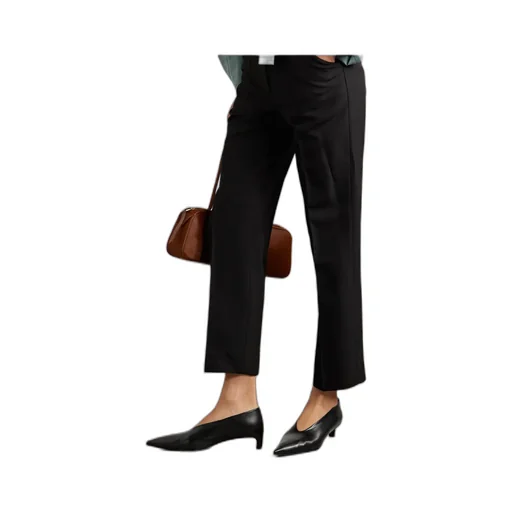 Pointed-Toe Leather Pumps