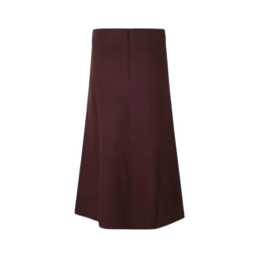 Back-Zip Midi Skirt