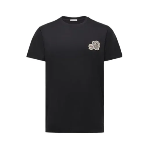Moncler Logo Embroidered Crewneck T-Shirt