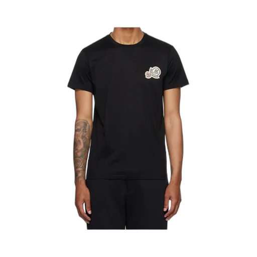 Moncler Logo Embroidered Crewneck T-Shirt
