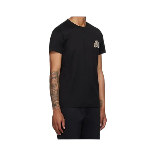 Moncler Logo Embroidered Crewneck T-Shirt