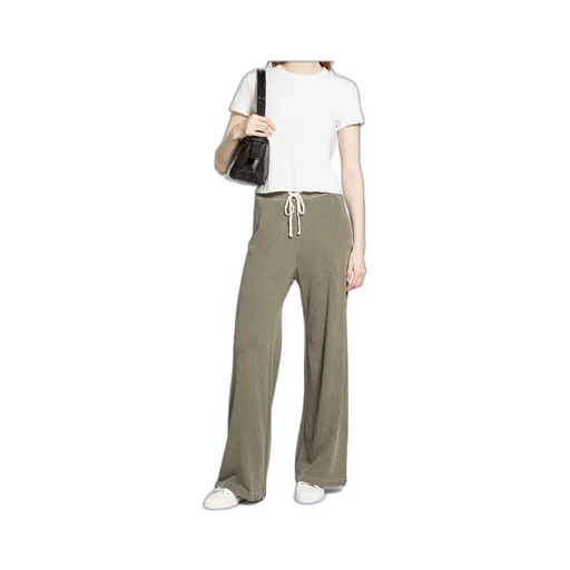Drawstring Wide-Leg Trousers