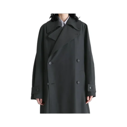 Double-Breasted Belted Trench Coat