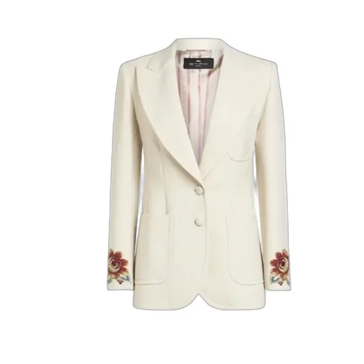 Cool Wool Jacket With Embroidery