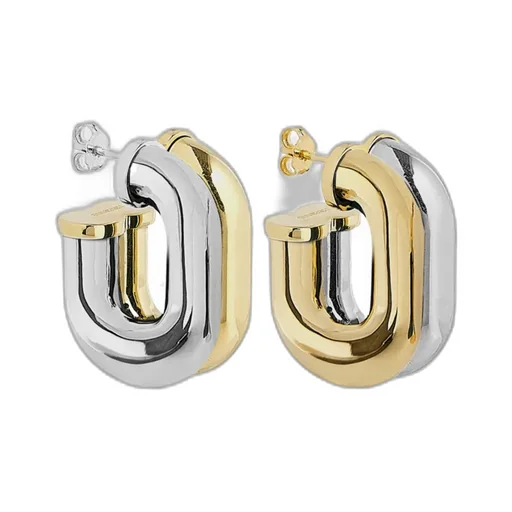 Paco Rabanne Two-Toned Hoop Earrings