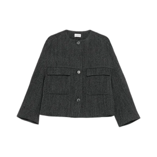 Button-Fastening Patch-Pocket Jacket