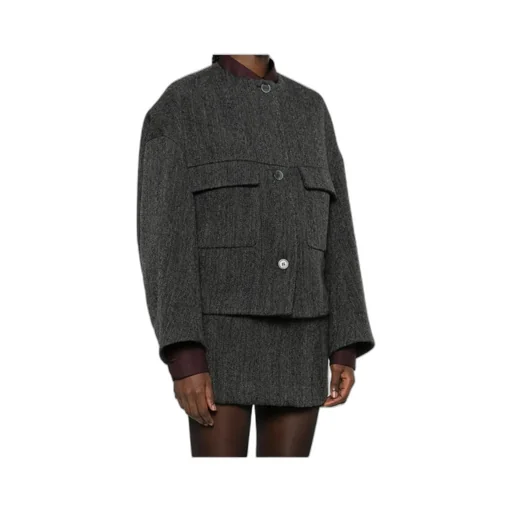 Button-Fastening Patch-Pocket Jacket