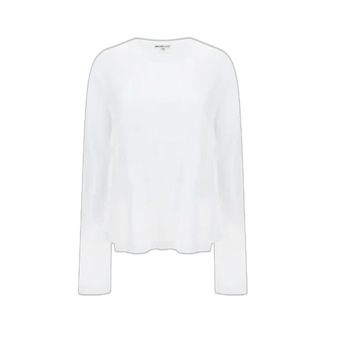 James Perse Crepe Jersey Oversized Long Sleeve Crew T-Shirt
