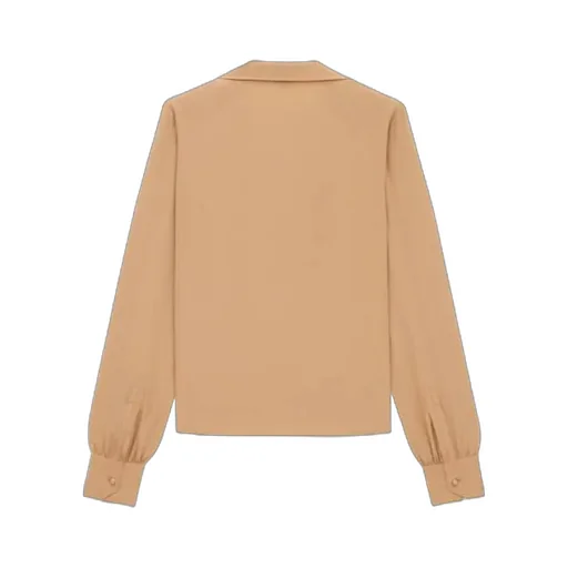Saint Laurent Button-Up Long-Sleeved Blouse