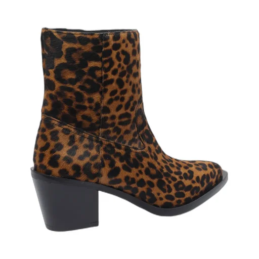 Leopard Print Ankle Boots