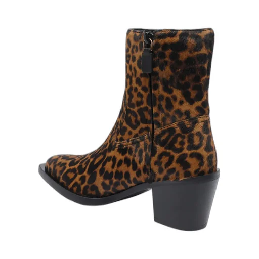 Leopard Print Ankle Boots