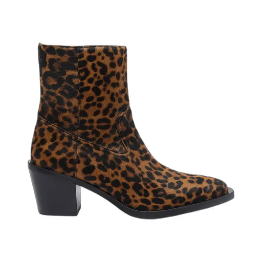 Leopard Print Ankle Boots