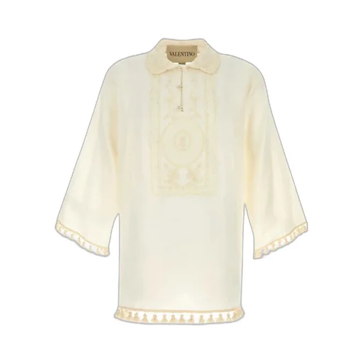 Floral-Embroidered Shirt