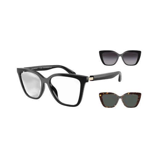 Emporio Armani Square Frame Clip-On Sunglasses